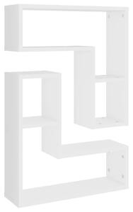 Rafturi de perete, 2 buc., alb, 50x15x50 cm, PAL