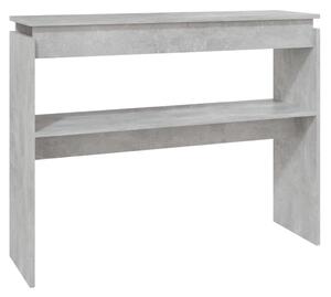 Masă consolă, gri beton, 102x30x80 cm, PAL