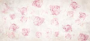 Tapet trandafiri roz Flowery Wall