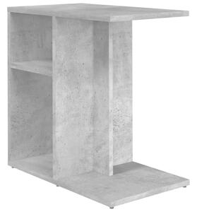 Masă laterală, gri beton, 50x30x50 cm, PAL