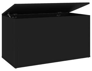 Cufăr de depozitare, negru, 84x42x46 cm, lemn compozit