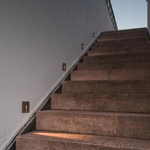 SLV Concreto LED-aparat de iluminat încastrat în perete IP65, îngust, Gri, Beton, Modern, Luminile încastrate unghiulare