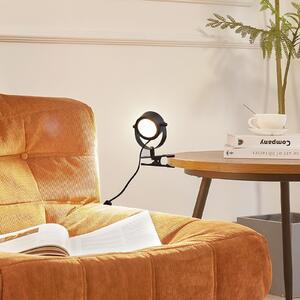 Lindby Lampă cu clemă Jyla, negru mat, GX53, Negru, Camera de zi / sufragerie, Metal, Modern