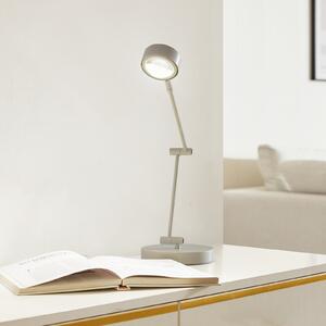 Lindby Lampă de masă Jyla, 36 cm, alb mat, GX53, flexibilă, Alb, Camera de zi / sufragerie, Metal, Modern