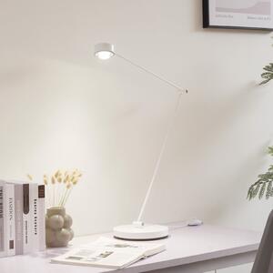 Lindby Lampadar Jyla, 88 cm, alb mat, GX53, flexibilă, Alb, Camera de zi / sufragerie, Metal, Modern