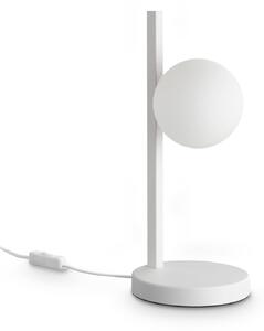 IDEAL LUX Lampa de masă Binomio, albă, înălțime 38 cm, metal, Alb, Camera de zi / sufragerie, Metal, Modern