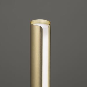 IDEAL LUX Lampa de masă cu LED Dorica, culoare alamă, înălțime 25 cm, reglabil, Auriu / Alamă, Camera de zi / sufragerie, Aluminiu, Modern