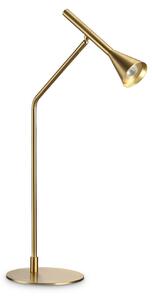 IDEAL LUX Lampa de masă cu LED Diesis, alamă, înălțime 65 cm, dimabilă, reglabil, Auriu / Alamă, Camera de zi / sufragerie, Metal, Modern