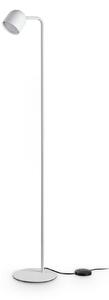 IDEAL LUX Lampadar Dodo, albă, înălțime 118 cm, metal, dimabil, reglabil, Alb, Camera de zi / sufragerie, Metal, Modern