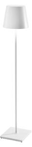 Zafferano Poldina XXL lampadar cu baterie IP54 albă, reglabil, Alb, Camera de zi / sufragerie, Metal, Modern