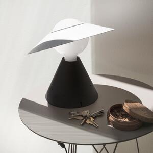 Stilnovo Lampa de masă Fante LED, 2.700 K, negru, Negru, Camera de zi / sufragerie, Plastic, Design