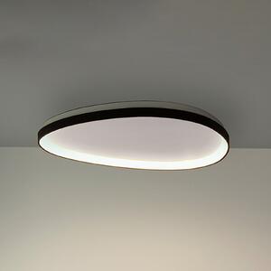 IDEAL LUX Plafonieră LED Gemini, negru, 61 cm, 4000 K, cu întrerupător, Negru, Camera de zi / sufragerie, Metal, Modern