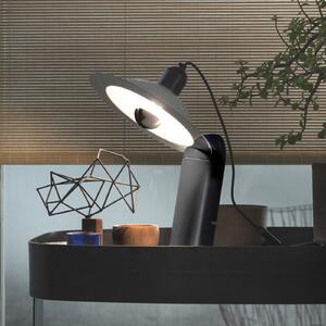Stilnovo Lampa de perete/masă LED Lampiatta, negru, Negru, Camera de zi / sufragerie, Plastic, Design