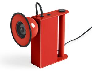 Stilnovo Lampa de masă LED Minibox, roșie, reglabil, Roșu, Camera de zi / sufragerie, Metal, Design