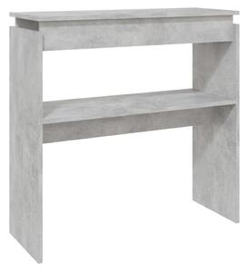 Masă consolă, gri beton, 80x30x80 cm, PAL