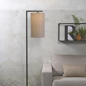 IT´S ABOUT ROMI IT'S lampadar Boston, Ø 25 cm, negru/gri, Negru, Camera de zi / sufragerie, Țesătură / Textil, Modern
