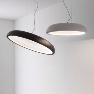Stilnovo Lampă suspendată Reflexio LED, Ø46cm, albă, reglabil, Alb, Camera de zi / sufragerie, Metal, Design