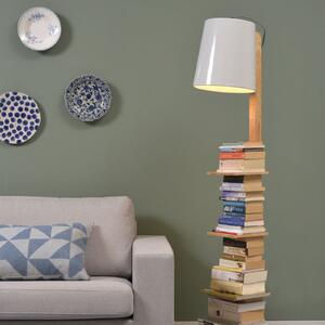 IT´S ABOUT ROMI IT'S Lampadar Cambridge, lemn/alb, Lemn, Camera de zi / sufragerie, Lemn