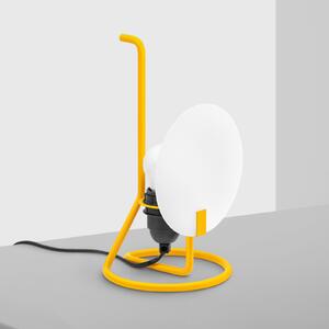 Stilnovo Lampa de masă Bugia LED galbenă, Galben, Camera de zi / sufragerie, Metal, Design