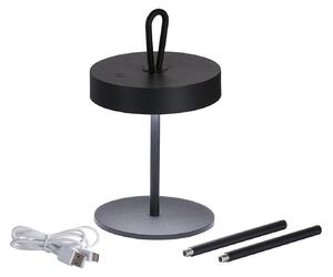 FH Lighting Dord lampă masă LED acumulator, touchdimmer, negru, reglabil, Negru, Camera de zi / sufragerie, Metal, Modern
