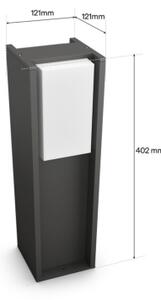 Philips - Lampă LED reglabilă pentru exterior Hue TURACO 1xE27/8,1W/230V 40 cm IP44