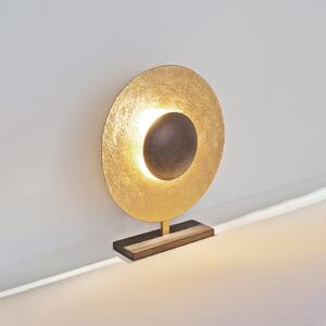 Holländer Satellite lampă de masă 52cm auriu/maro, Auriu / Alamă, Camera de zi / sufragerie, Metal, Design