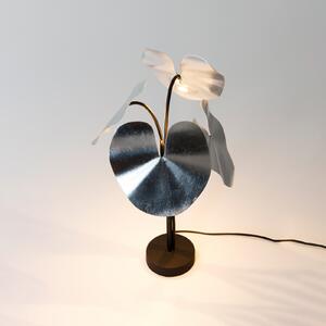 Holländer Controversia lampă de masă LED cu dimmer, argintiu, reglabil, Metalic, Camera de zi / sufragerie, Metal, Design