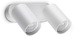 IDEAL LUX Spot de perete Dynamite Round, alb, 16,5 cm, cu 2 becuri, Alb, Camera de zi / sufragerie, Metal, Modern