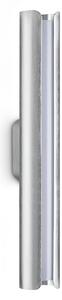 IDEAL LUX Aplică LED Dorica, culoare oțel, înălțime 30 cm, metal, Metalic, Camera de zi / sufragerie, Aluminiu, Modern