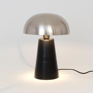 Holländer Fungo lampă de masă, lumină jos, negru/argintiu, Negru, Camera de zi / sufragerie, Metal, Design