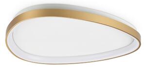 IDEAL LUX Plafonieră LED Gemini 61, alamă, 3000 K, DALI/PUSH, reglabil, Auriu / Alamă, Camera de zi / sufragerie, Metal, Modern