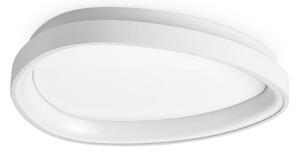 IDEAL LUX Plafonieră LED Gemini, albă, 42 cm, 4000 K, cu comutator pornit/oprit, Alb, Camera de zi / sufragerie, Metal, Modern