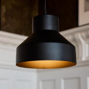 PR Home Solo lampă suspendată Ø 26 cm negru mat, reglabil, Negru, Camera de zi / sufragerie, Metal, Modern
