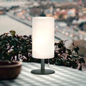 FH Lighting Lampă de masă Larino LED reîncărcabilă, înălțime 28 cm, reglabil, Negru, Camera de zi / sufragerie, Metal, Modern