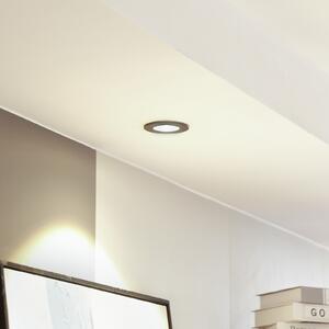 Arcchio LED downlight Lirin, negru, 2,700K, reglabil, Negru, Camera de zi / sufragerie, Aluminiu, Modern