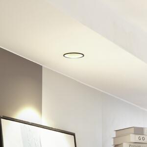 Arcchio LED downlight Niria, negru, 2.700K, reglabil, Negru, Camera de zi / sufragerie, Metal, Modern