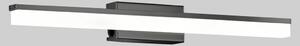 Schöner Wohnen Wide aplică perete LED baie 60 cm, Negru, Baie, Metal, Modern, Soclu de perete jos