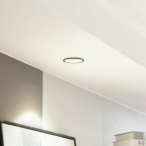 Arcchio LED downlight Niria, negru, 3.000K, reglabil, Negru, Camera de zi / sufragerie, Aluminiu, Modern