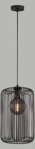 Schöner Wohnen Lampă suspendată Cage shade Ø 25cm, reglabil, Negru, Camera de zi / sufragerie, Metal
