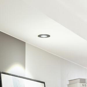 Arcchio LED downlight Jyra, negru, 4,000K, reglabil, Negru, Camera de zi / sufragerie, Aluminiu, Modern