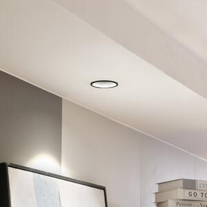 Arcchio LED downlight Niria, negru, 4.000K, reglabil, Negru, Camera de zi / sufragerie, Aluminiu, Modern
