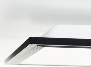 Brilliant Panou LED Briston, negru CCT 3.000 K - 6.500 K, reglabil, Negru, Camera de zi / sufragerie, Metal, Modern