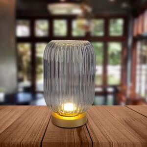 Näve Lampă de masă LED 5305558 acumul gri fumuriu, reglabil, Auriu / Alamă, Camera de zi / sufragerie, Plastic, Modern