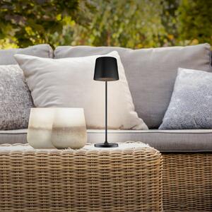 Brilliant Kaami LED lampă de masă reîncărcabilă, dimabil negru mat, reglabil, Negru, Camera de zi / sufragerie, Metal, Modern