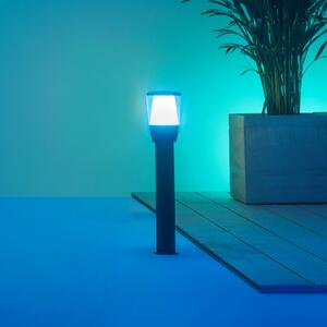 WiZ Elpas bornă luminoasă LED negru RGBW extensie, reglabil, Negru, Metal, Modern