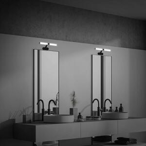 Briloner Runt aplică LED IP44 braț 4.000K negru, Negru, Baie, Plastic, Modern