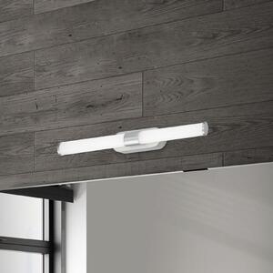 Briloner Runt aplică LED baie IP44 directă 4.000K crom mat, Gri, Baie, Plastic, Modern