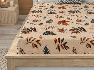Cearsaf Cocolino microplus cu elastic AUTUMNA 90x200 cm crem