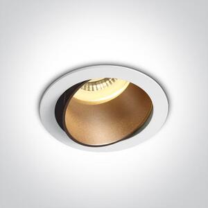 One Light Vitali lampă încorporată 1x10 W alb-alamă 11105M/W/BS