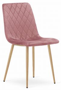 Scaun Bucatarie/Dining Clay Catifea Roz